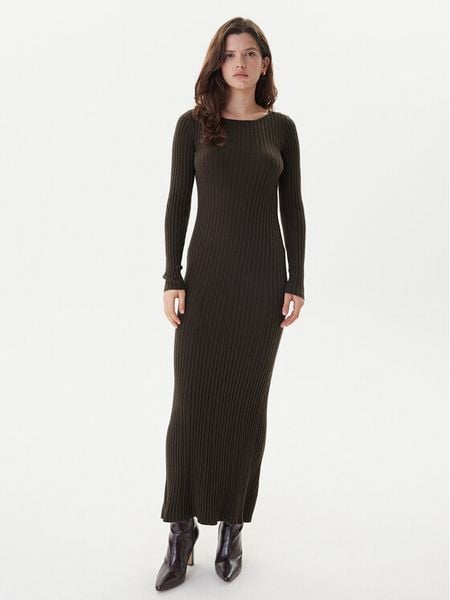 ONLY Sukienka dzianinowa Asta 15373788 Brązowy Regular Fit. Brązowe sukienki Only, s, bez wzorów, z dzianiny, bez kołnierzyka, bez ramiączek. Za 169.99 zł.