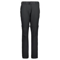 Spodnie z odpinanymi nogawkami damskie CMP Evelynn Zip Off Pant. Czarne spodnie sportowe CMP, na lato, l, bez wzorów, trekkingowe. Za 300.00 zł.