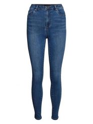 Vero Moda Dżinsy "Sophia" - Skinny fit - w kolorze niebieskim rozmiar: M/L30. Niebieskie jeansy Vero Moda, l, z aplikacjami, z podwyższonym stanem. Za 114.17 zł.