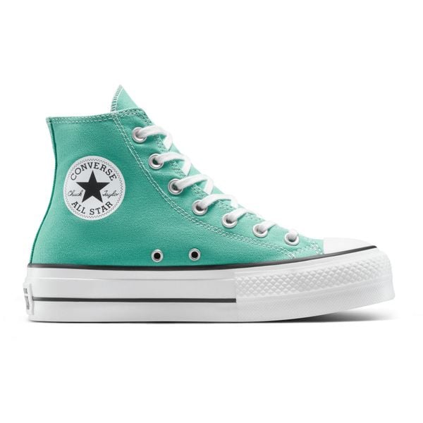 Buty sportowe Converse Chuck Taylor All Star Lift. Niebieskie obuwie sportowe Converse, bez wzorów, bez zapięcia. Za 379.45 zł.