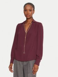 Rinascimento Bluzka CFC0125721003 Bordowy Regular Fit. Czerwone bluzki Rinascimento, l, bez wzorów, z syntetyku, bez kołnierzyka, bez ramiączek. Za 429.99 zł.