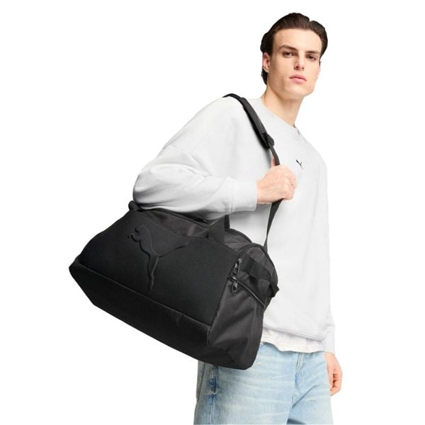 Torba Na Ramię Z Logo Buzz XS. Czarne torby na ramię Puma, bez wzorów, z materiału, na ramię, z tłoczeniem, bez dodatków. Za 89.00 zł.