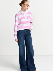Rich & Royal Bluza Kobiety Bawełna różowy|biały, XL. Białe bluzy Rich & Royal, xl, bez wzorów, z bawełny, bez kaptura. Za 379.95 zł.