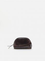 Kosmetyczka z imitacji skóry - brązowy. Brązowe kufry i kosmetyczki Reserved, bez wzorów, ze skóry, bez dodatków. Za 59.99 zł.