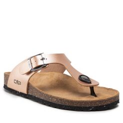 Japonki CMP. Czerwone klapki CMP, bez wzorów, bez obcasa. Za 189.99 zł.