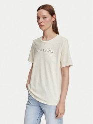 MICHAEL Michael Kors T-Shirt MT6524Y97J Kremowy Regular Fit. Białe t-shirty MICHAEL Michael Kors, l, bez wzorów, z bawełny, bez kołnierzyka, bez ramiączek. Za 429.99 zł.