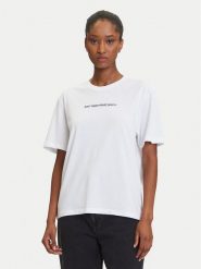 Karl Lagerfeld Jeans T-Shirt A3W17039 Biały Regular Fit. Białe t-shirty Karl Lagerfeld Jeans, s, bez wzorów, z bawełny, bez kołnierzyka, bez ramiączek. Za 169.99 zł.