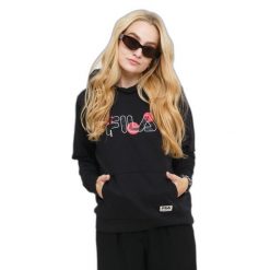 Damska bluza z kapturem Fila Bellagio. Szare bluzy Fila, s, bez wzorów, z bawełny, z kapturem. Za 139.99 zł.