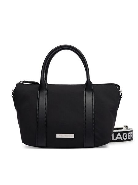 KARL LAGERFELD Torebka B4W30308 Czarny. Czarne torebki klasyczne KARL LAGERFELD, bez wzorów, z materiału, bez dodatków. Za 779.99 zł.