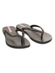 Ipanema Japonki w kolorze czarnym rozmiar: 35/36. Czarne klapki Ipanema, bez wzorów, z otwartym noskiem, bez obcasa. Za 39.21 zł.