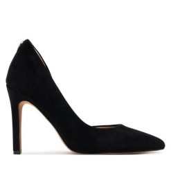 Szpilki Nine West. Czarne szpilki Nine West, bez wzorów, bez obcasa, na szpilce, bez zapięcia. Za 229.99 zł.