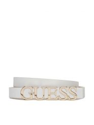 Guess Pasek Damski BW9231 P5235 Biały. Białe paski Guess, z aplikacjami, ze skóry. Za 119.99 zł.
