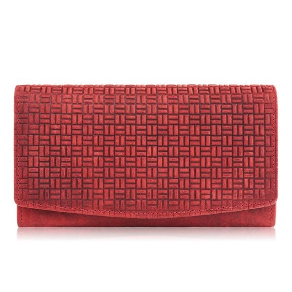 Portfel skórzany vintage czerwony Paolo Peruzzi T-109-HRD. Czerwone portfele PAOLO PERUZZI, bez wzorów, ze skóry. Za 69.00 zł.