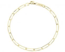 Złota bransoletka - paper clip. Żółte bransoletki Apart, złote. Za 2,929.00 zł.