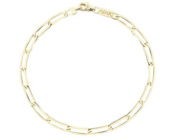 Złota bransoletka - paper clip. Żółte bransoletki Apart, złote. Za 2,929.00 zł.