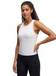 Under Armour Top sportowy w kolorze białym rozmiar: S. Białe koszulki sportowe Under Armour, bez wzorów, z materiału, bez ramiączek, outdoorowe. Za 112.95 zł.