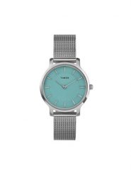 Timex Zegarek Transcend TW2Y10100 Srebrny. Szare, analogowe zegarki Timex, srebrne. Za 379.99 zł.