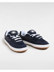 Vans Skórzane sneakersy w kolorze granatowym rozmiar: 36. Niebieskie trampki Vans, bez wzorów, bez zapięcia. Za 131.74 zł.