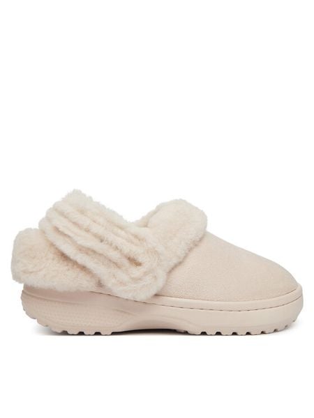 Crocs Klapki Classic Unfurgettable Vegan Suede Clog 212106 Kremowy. Białe klapki Crocs, bez wzorów, z tworzywa sztucznego, bez obcasa. Za 269.99 zł.