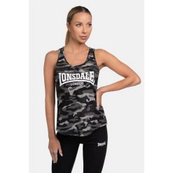 Damski tank top Lonsdale Beaquoy. Brązowe topy Lonsdale, bez wzorów, bez kołnierzyka, bez ramiączek. Za 168.50 zł.