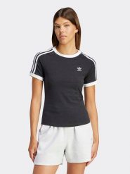 Adidas Koszulka w kolorze czarno-białym rozmiar: XL. Białe bluzki Adidas, xl, bez wzorów, z bawełny, bez kołnierzyka, bez ramiączek. Za 105.38 zł.