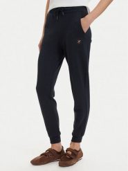 Beverly Hills Polo Club Spodnie dresowe P-SS26W-TF546550 Granatowy Regular Fit. Niebieskie spodnie dresowe Beverly Hills Polo Club, bez wzorów, z bawełny. Za 239.99 zł.