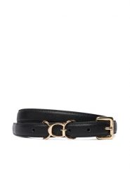 Guess Pasek Damski BW9300 P5420 Czarny. Czarne paski Guess, z aplikacjami, ze skóry. Za 159.99 zł.