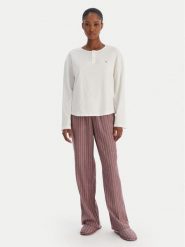 Tommy Hilfiger Piżama UW0UW06154 Écru Regular Fit. Piżamy TOMMY HILFIGER, bez wzorów, z syntetyku, bez ramiączek. Za 519.99 zł.