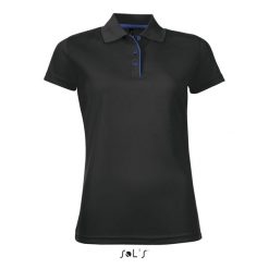 Damska koszulka polo Sol's Performer. Czarne koszulki polo SOL'S, s, bez wzorów, bez kołnierzyka, bez ramiączek. Za 126.00 zł.