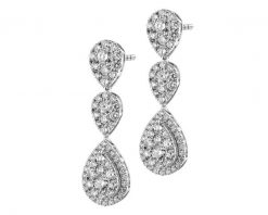 Kolczyki z białego złota z brylantami - 2,14 ct - próba 750. Białe kolczyki Apart, z brylantem, złote. Za 18,990.00 zł.