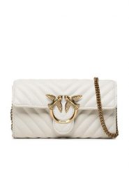 Pinko Torebka Love Mini Icon Wallet C PE 23 PLTT 100062 A0GK Écru. Torebki klasyczne Pinko, bez wzorów, ze skóry, bez dodatków. Za 739.99 zł.