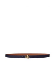 LAUREN RALPH LAUREN Pasek Damski 412912038012 Granatowy. Niebieskie paski Lauren Ralph Lauren, bez wzorów, ze skóry. Za 379.99 zł.