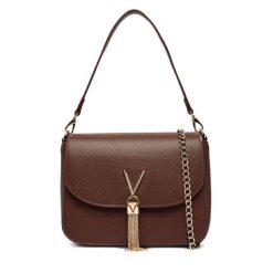 Torebka Valentino. Brązowe torebki klasyczne Valentino, bez wzorów, bez dodatków. Za 459.99 zł.