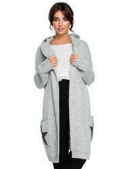 Be Wear Kardigan w kolorze szarym rozmiar: onesize. Szare kardigany Be Wear, bez wzorów. Za 254.45 zł.