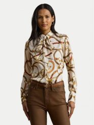 LAUREN RALPH LAUREN Koszula 200979807001 Biały Straight Fit. Białe koszule Lauren Ralph Lauren, xs, bez wzorów, z syntetyku, bez kołnierzyka, bez ramiączek. Za 739.99 zł.