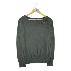 Second life - Damski szary sweter - Jak nowy. Szare golfy RALPH LAUREN, bez wzorów, bez ramiączek. Za 127.76 zł.