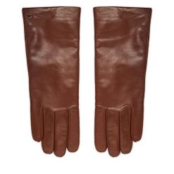 Rękawiczki Damskie Weekend Max Mara. Brązowe rękawiczki Weekend Max Mara, bez wzorów. Za 669.99 zł.