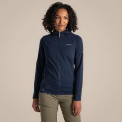Bluza damska Craghoppers NosiLife Afia Hooded Jacket. Niebieskie bluzy Craghoppers, xs, bez wzorów, bez kaptura. Za 277.99 zł.