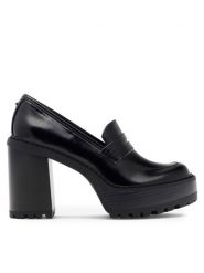 Nine West Półbuty NAHIDA 13151T Czarny. Czarne czółenka Nine West, bez wzorów, z syntetyku, bez obcasa, na obcasie, bez zapięcia. Za 229.99 zł.