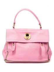 Yves Saint Laurent Skórzana torebka w kolorze jasnoróżowym - 26 x 19 x 12 cm rozmiar: onesize. Różowe torebki klasyczne YVES SAINT LAURENT, bez wzorów, z materiału, bez dodatków. Za 2,696.99 zł.