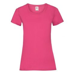 Koszulka Damska Valueweight. Czerwone bluzki FRUIT OF THE LOOM, l, bez wzorów, sportowe, bez kołnierzyka, bez ramiączek. Za 30.99 zł.