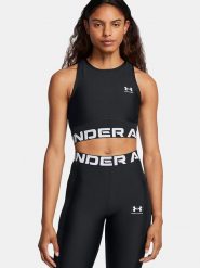 Under Armour Top sportowy "HeatGear" w kolorze czarnym rozmiar: XL. Czarne koszulki sportowe Under Armour, bez wzorów, z materiału, bez ramiączek, outdoorowe. Za 70.95 zł.