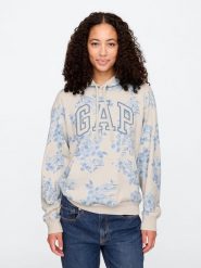 GAP Bluza w kolorze błękitno-kremowym rozmiar: XXL. Brązowe bluzy GAP, xxl, bez wzorów, z kapturem. Za 140.86 zł.