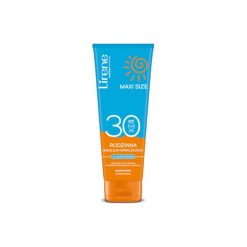 LIRENE 250ml Maxi Size Rodzinna Emulsja nawilżająca na podrażnienia SPF 30. Kremy do opalania Dr Irena Eris. Za 28.99 zł.