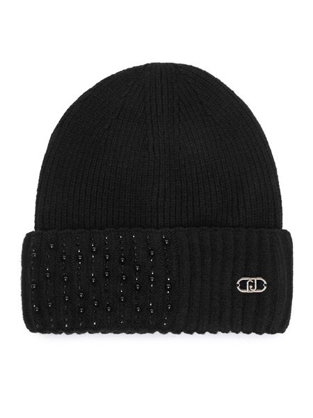 Liu Jo Czapka 2F6027 MAA06 Czarny. Czarne czapki Liu Jo, bez wzorów, z poliesteru. Za 199.99 zł.
