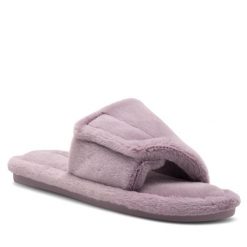 Kapcie Home & Relax. Czerwone obuwie domowe Home & Relax, bez wzorów, bez zapięcia. Za 49.99 zł.
