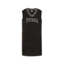 Sukienka Puma Squad Women's Dress, Kobiety. Czarne sukienki Puma, s, bez wzorów, z bawełny, sportowe, bez kołnierzyka, bez ramiączek, sportowe. Za 139.99 zł.