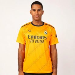 Koszulka kibica Real Madryt 24-25 Premium Second Number, replika. Brązowe bluzki REAL MADRID, xl, bez wzorów, sportowe, bez kołnierzyka, bez ramiączek. W wyprzedaży za 203.80 zł.