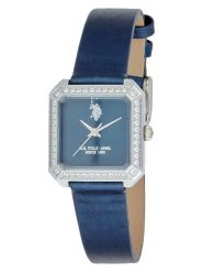 U.S. Polo Assn. Zegarek kwarcowy w kolorze srebrno-granatowym rozmiar: onesize. Niebieskie, analogowe zegarki U.S. Polo Assn., metalowe. Za 195.99 zł.