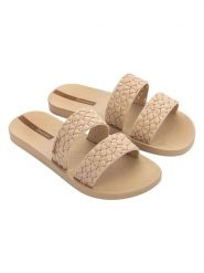 Ipanema Klapki w kolorze beżowym rozmiar: 39. Brązowe klapki Ipanema, bez wzorów, z otwartym noskiem, bez obcasa. Za 47.94 zł.